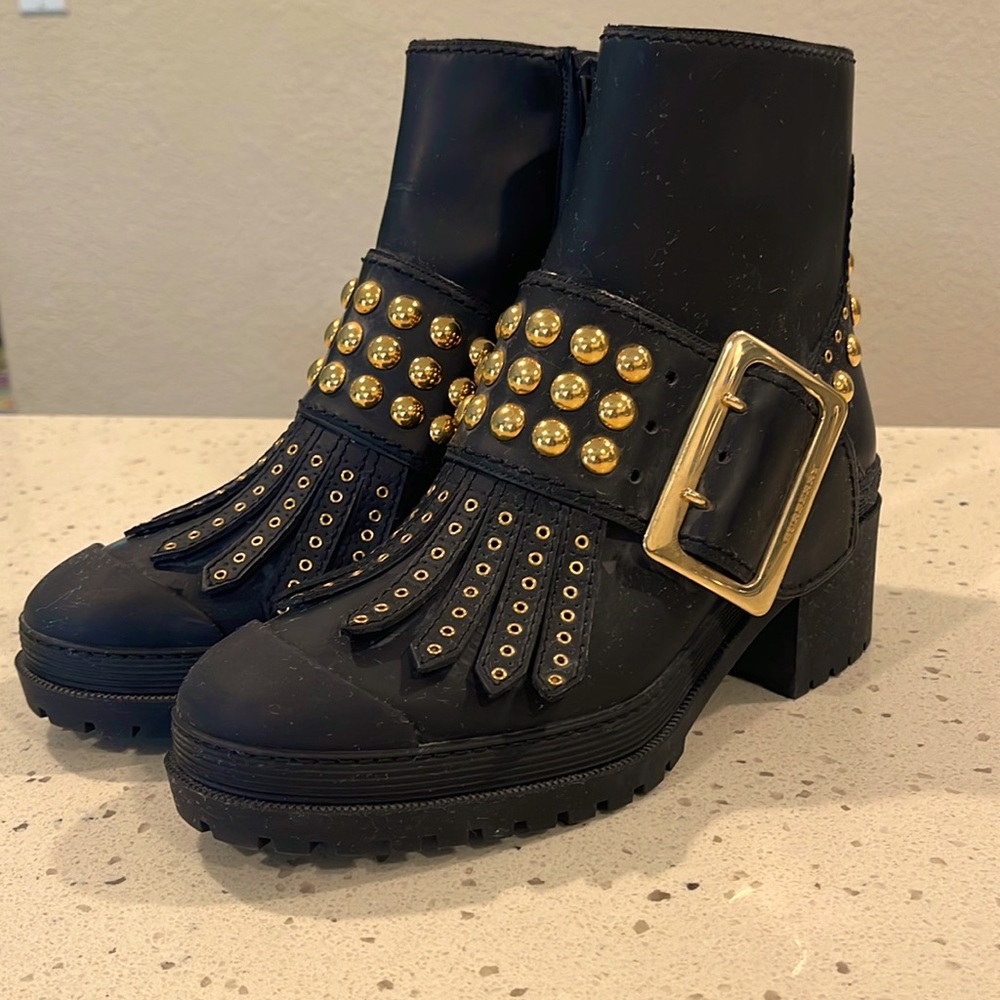 Burberry studded boots